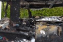 Wohnmobil ausgebrannt Koeln Porz Linder Mauspfad P064